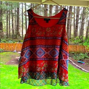 By & By Boho Sleeveless Summer Blouse